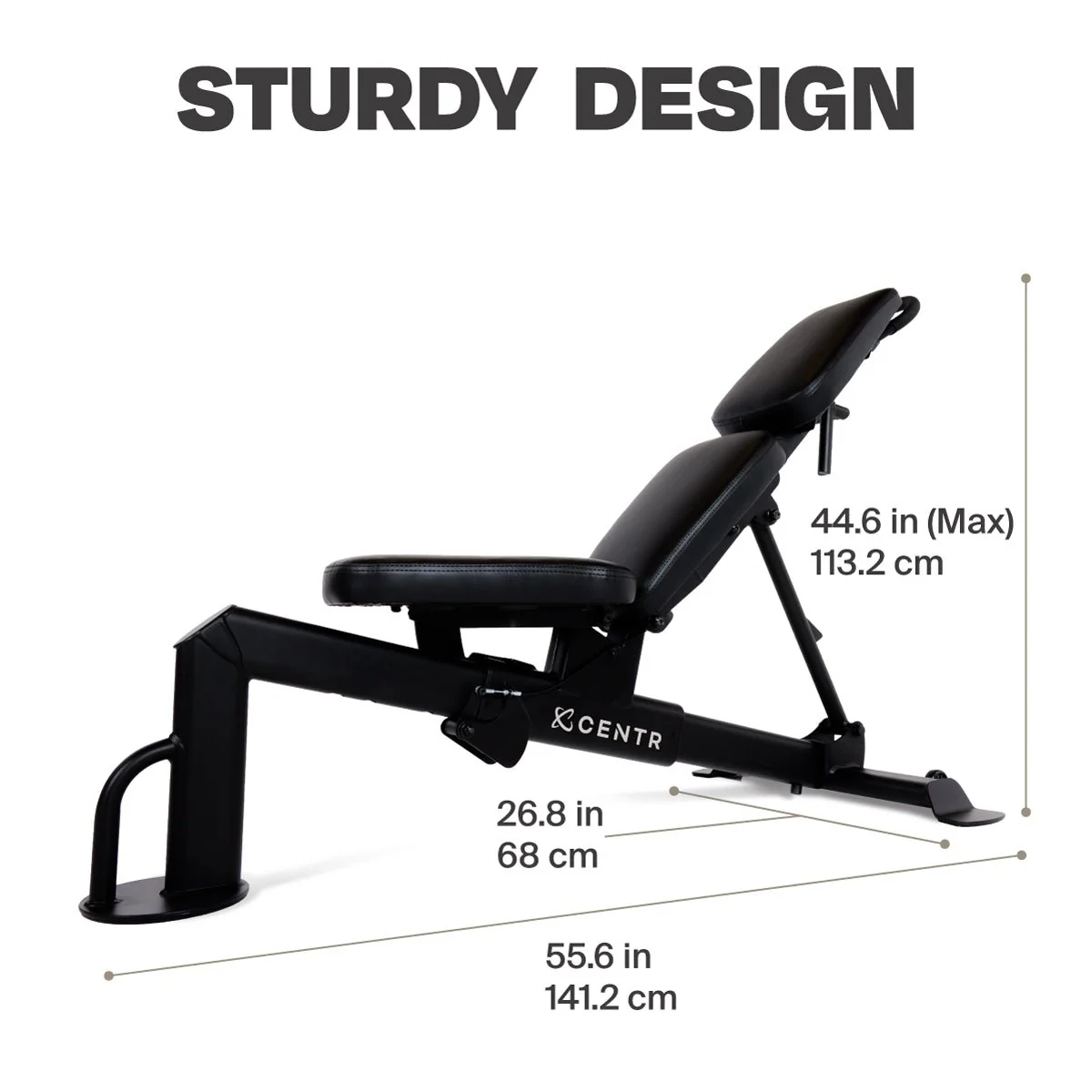 Centr Multi-Adjustable Flat, Incline, Decline Workout Bench - Image 6