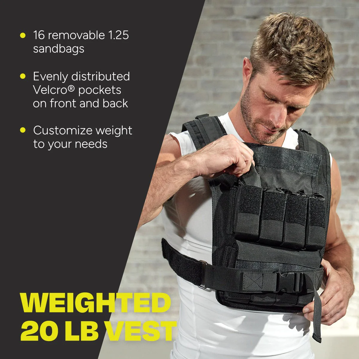 Centr 20 LB Weighted Vest - Image 5