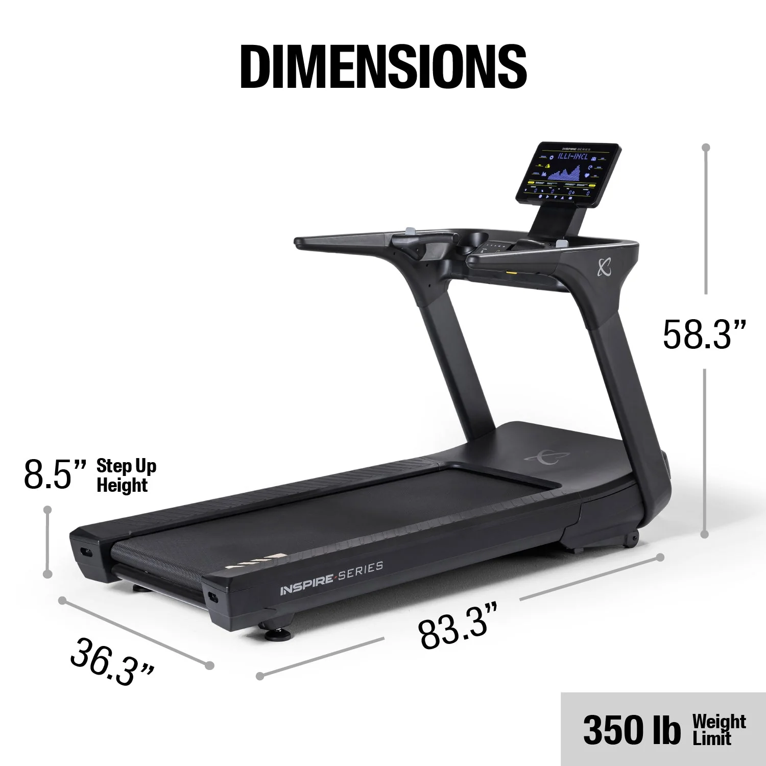 Inspire Series T7 Treadmill - Image 10