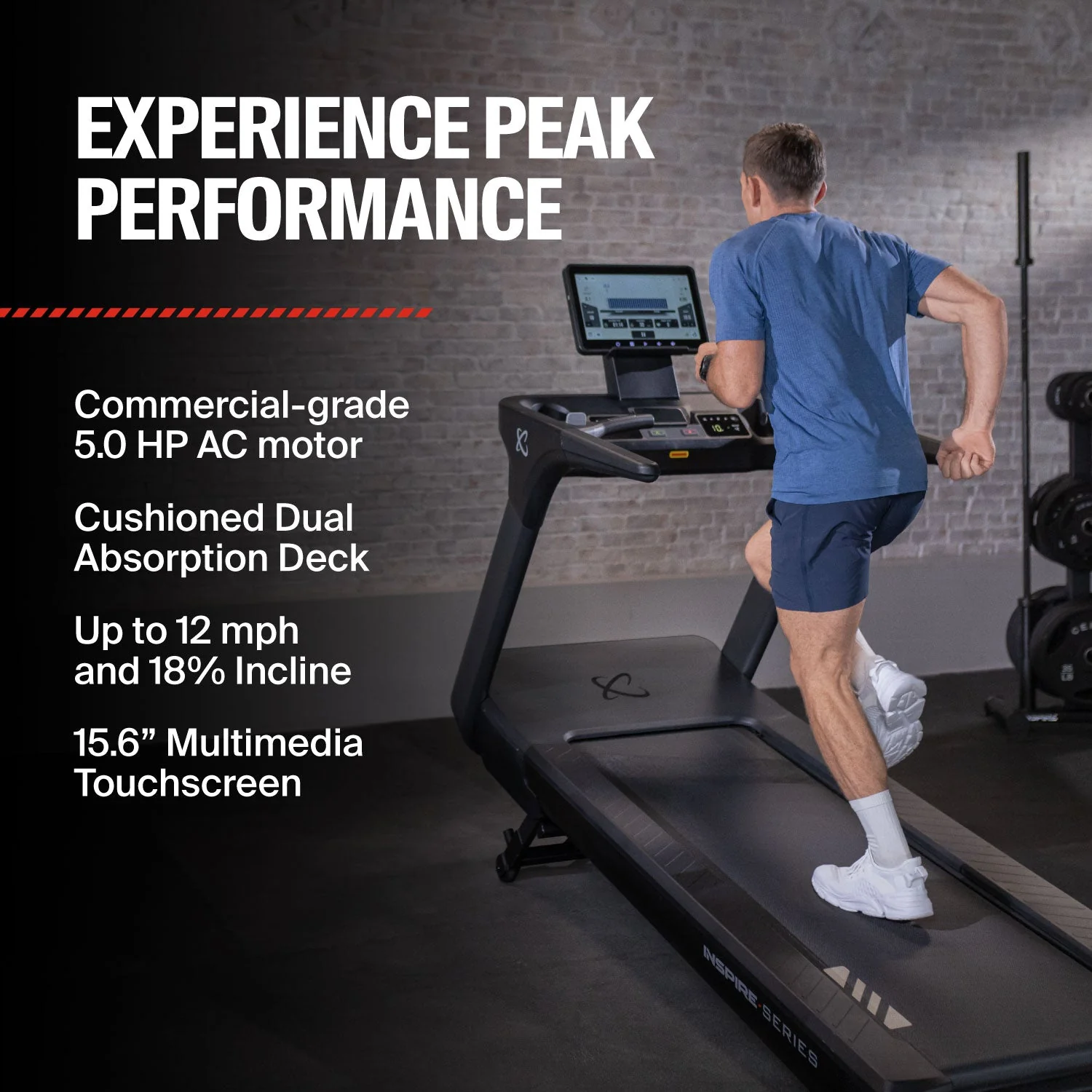 Inspire Series T7s Treadmill with 15.6" Screen - Image 8
