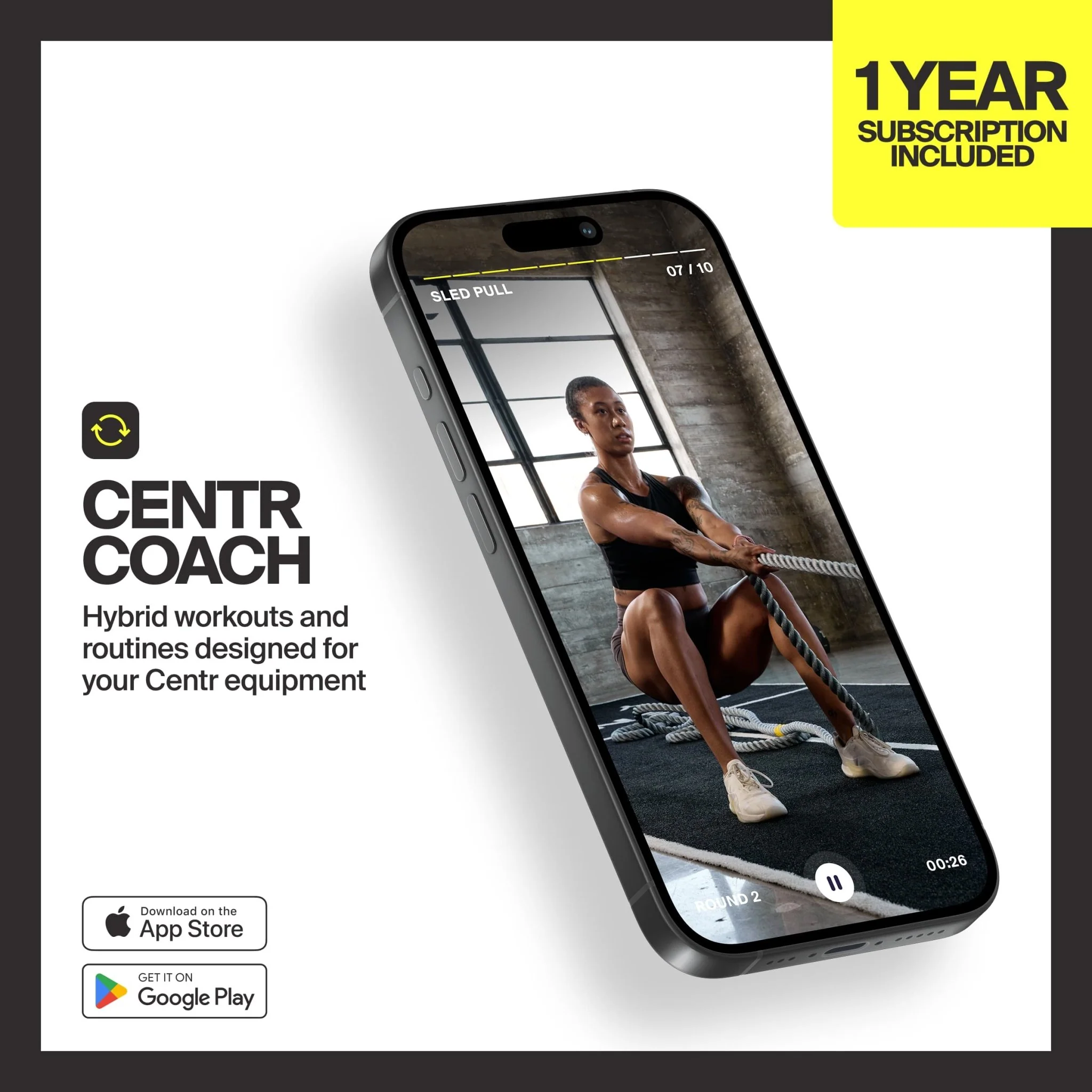 HYROX Power Rope + Centr Coach Bundle - Image 3